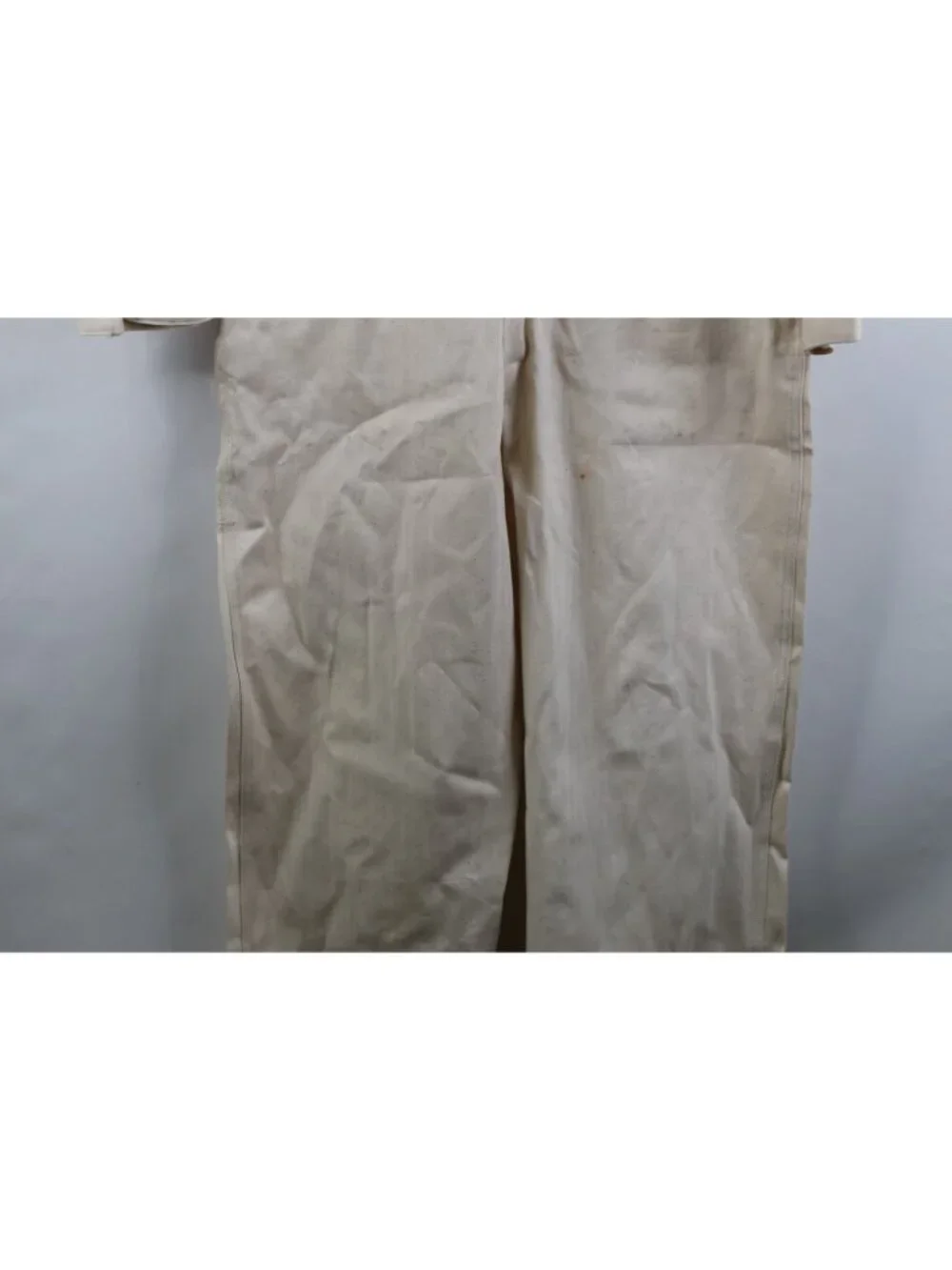 Vintage 50s Mens Small Distressed HBT Herringbone Twill Coveralls Sanforized USA